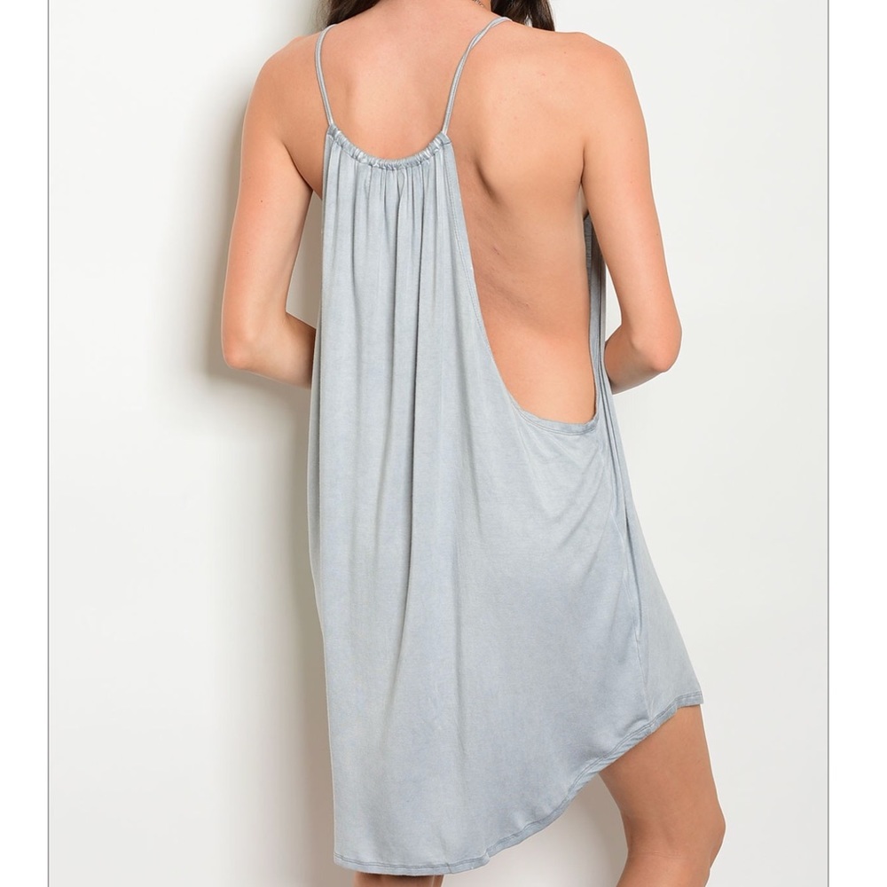 LAST Gray Tank Dress - Picture 3 of 3